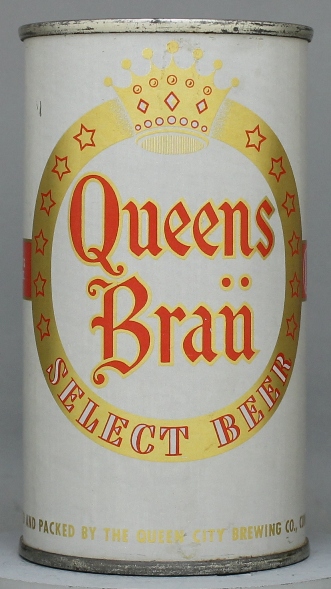 Queens Brau Select Beer Flat Top Can