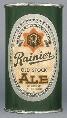 Rainier Old Stock Ale Flat Top Can