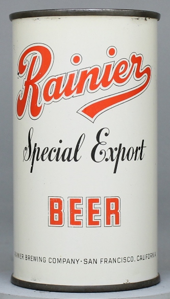 Rainier Special Export Beer Flat Top Can