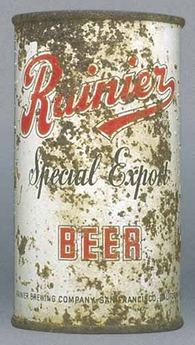 Rainier Special Export Beer Flat Top Can