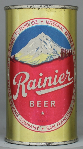 Rainier Beer Flat Top Can