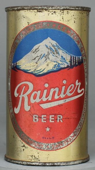 Rainier Beer Flat Top Can