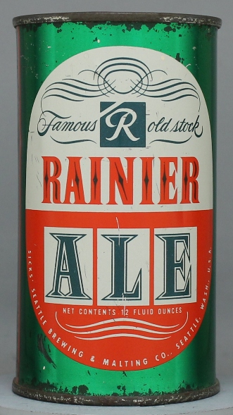 Rainier Famous Old Stock Ale Flat Top Can