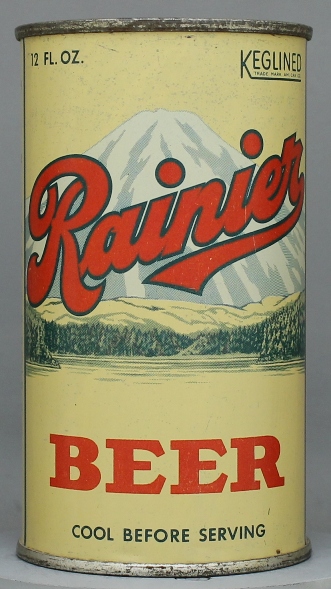 Rainier Beer Flat Top Can