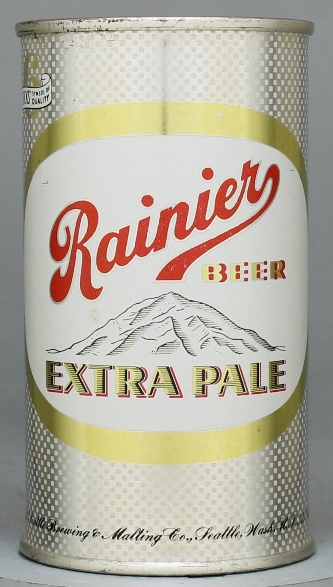 Rainier Extra Pale Beer Flat Top Can