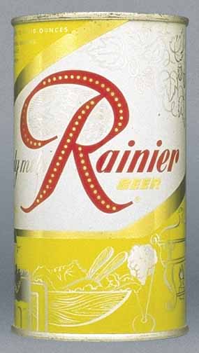 Rainier Beer Flat Top Can