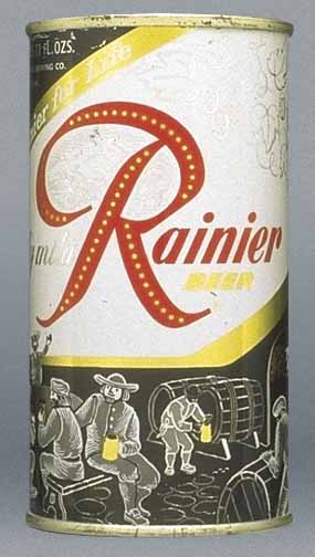 Rainier Beer Flat Top Can