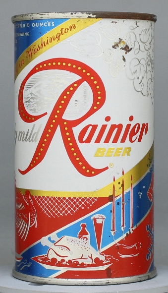 Rainier Beer Flat Top Can