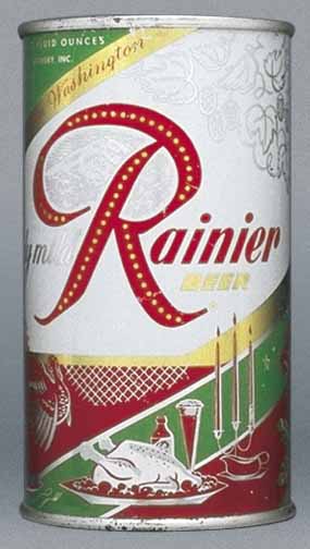 Rainier Beer Flat Top Can
