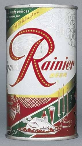 Rainier Beer Flat Top Can
