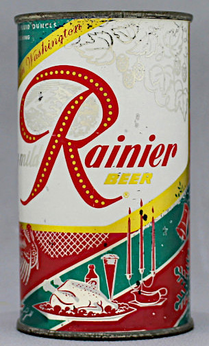 Rainier Beer Flat Top Can