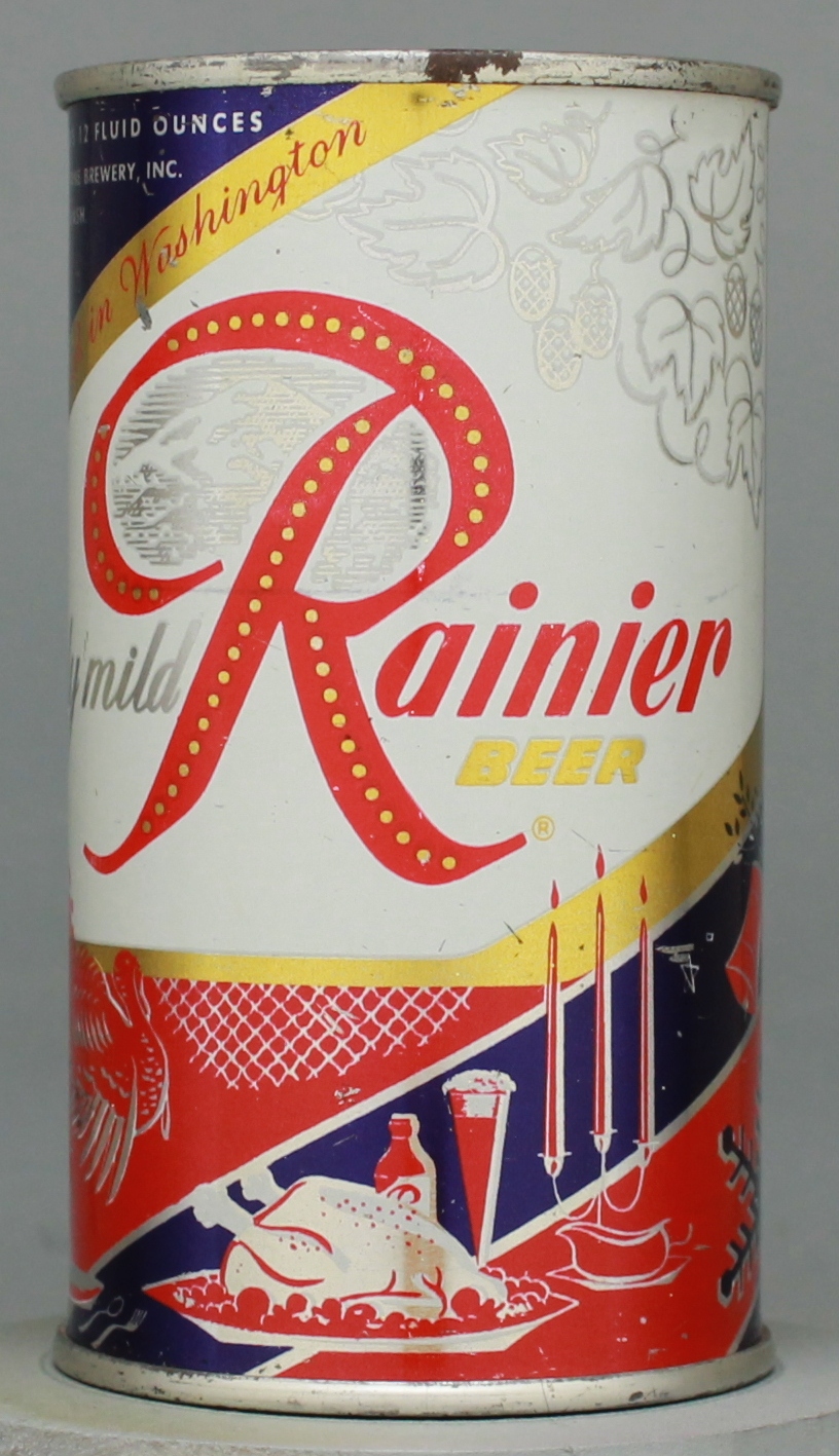 Rainier Truly Mild Beer Flat Top Can