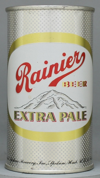 Rainier Extra Pale Beer Flat Top Can