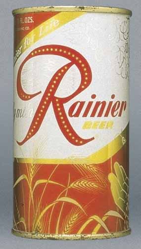 Rainier Beer Flat Top Can