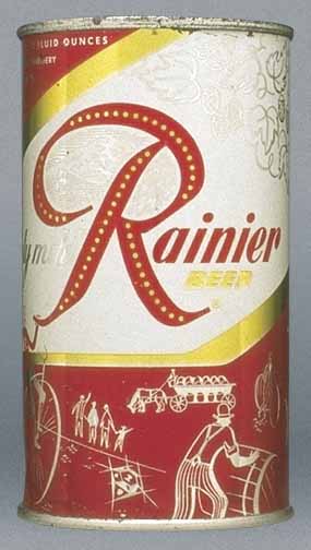 Rainier Beer Flat Top Can
