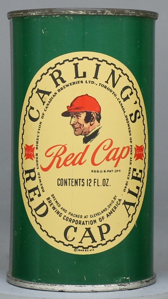 Red Cap (Carling's) Ale Flat Top Can