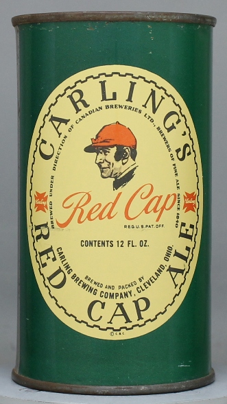 Red Cap (carling's) Ale Flat Top Can