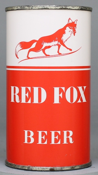 Red Fox Beer Flat Top Can