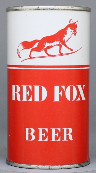 Red Fox Beer Flat Top Can
