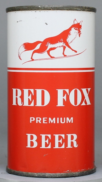 Red Fox Premium Beer Flat Top Can