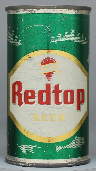 Red Top Extra Dry Beer Flat Top Can