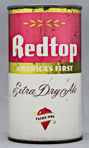 Red Top Extra Dry Ale Flat Top Can