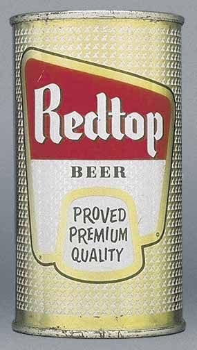 Red Top Beer Flat Top Can
