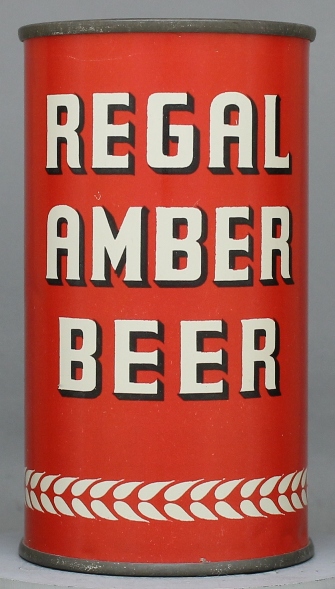 Regal Amber Beer Flat Top Can