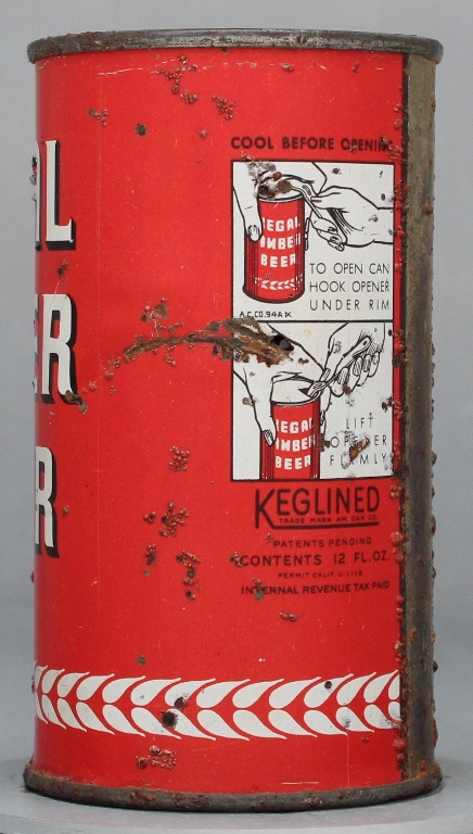 Regal Amber Beer Flat Top Can