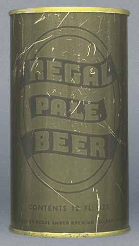 Regal Pale Beer Flat Top Can