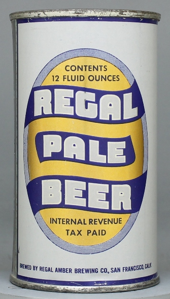 Regal Pale Beer Flat Top Can
