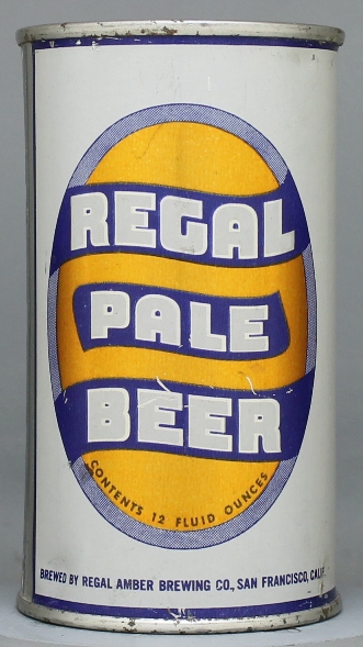 Regal Pale Beer Flat Top Can