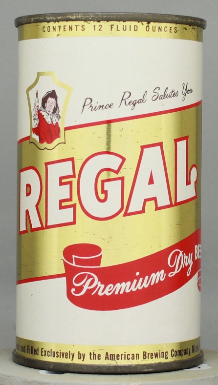 Regal Premium Dry Beer Flat Top Can