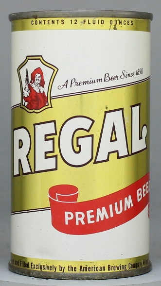 Regal Premium Beer Flat Top Can