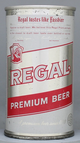 Regal Premium Beer Flat Top Can