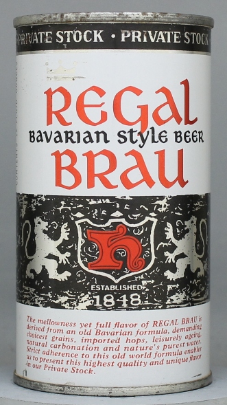Regal Brau Bavarian Style Beer Flat Top Can