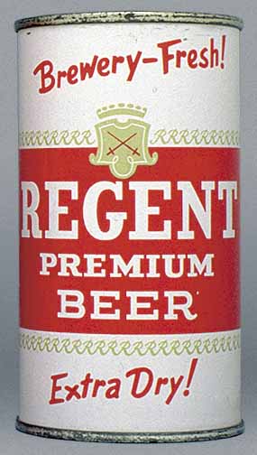 Regent Premium Quality Beer Flat Top Can