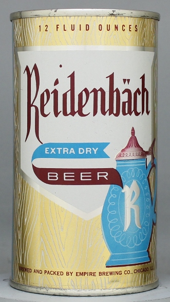Reidenbach Extra Dry Beer Flat Top Can
