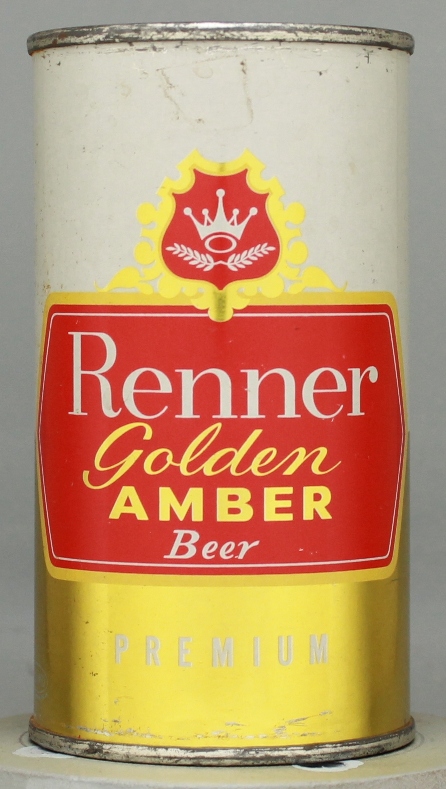 Renner Golden Amber Beer Flat Top Can