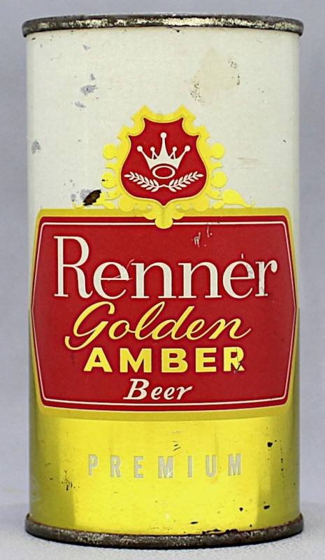 Renner Golden Amber Beer Flat Top Can