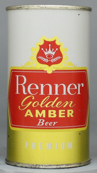 Renner Golden Amber Light Beer Flat Top Can