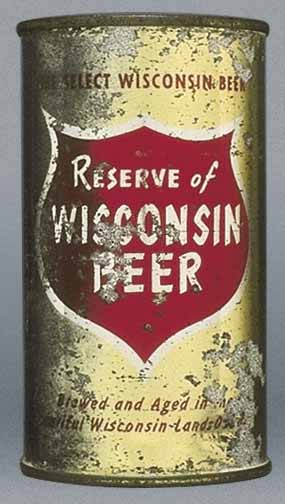 Reserve Of Wisconsin Beer Flat Top Can