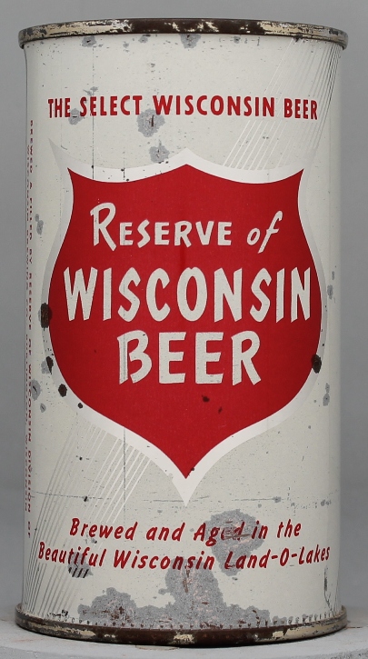 Reserve Of Wisconsin Beer Flat Top Can