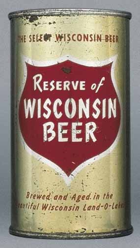 Reserve Of Wisconsin Beer Flat Top Can
