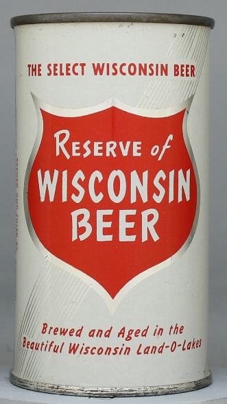 Reserve Of Wisconsin Beer Flat Top Can