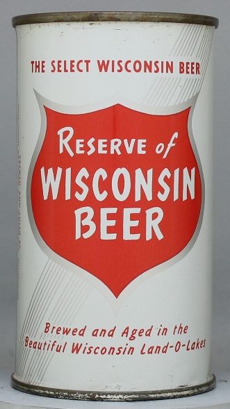 Reserve Of Wisconsin Beer Flat Top Can