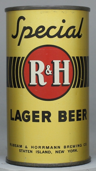 R & H Special Lager Beer Flat Top Can