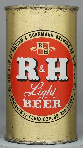 R & H Light Beer Flat Top Can