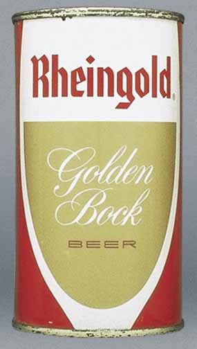 Rheingold Golden Bock Flat Top Can