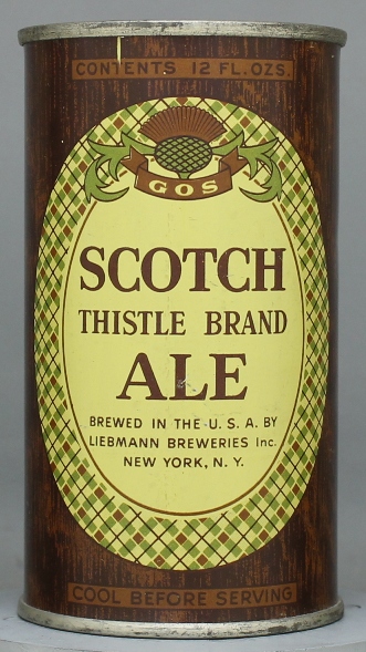 Rheingold Thistle Brand Ale Flat Top Can